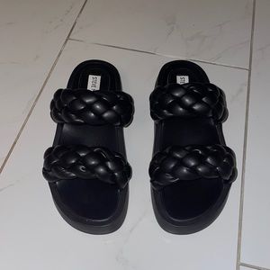 Steve Madden Hillary Braided Platform Slide Sandal